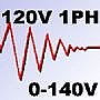 Variac,  Single Phase, 120VAC Input, 0-140V Output
