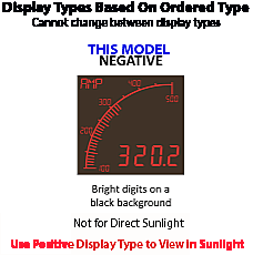 Trumeter APM-VOLT-ANO Digital Bar Graph Meter Lighted characters (Negative)  Display, 0-600V AC or DC With Outputs [