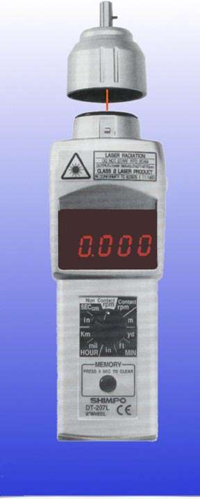 DT2239B LED Digital Photoelectric Tachometer Stroboscope Non-Contact Speedometer Revolution Meter